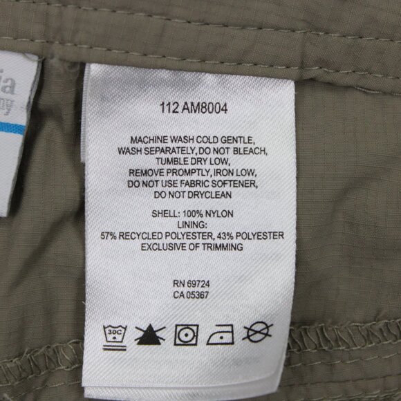 Columbia Silver Ridge Convertible Pants Mens 38x32 Beige Belted Cargo Omni-Shade - Picture 14 of 16